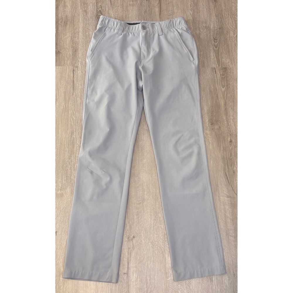 Under Armour Mens Gray Golf Pants Performance Stretch Waist 28x32